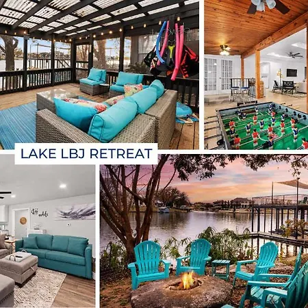 Lake Lbj Retreat - Lake Front Foosball Boat Slips - Sleeps 18